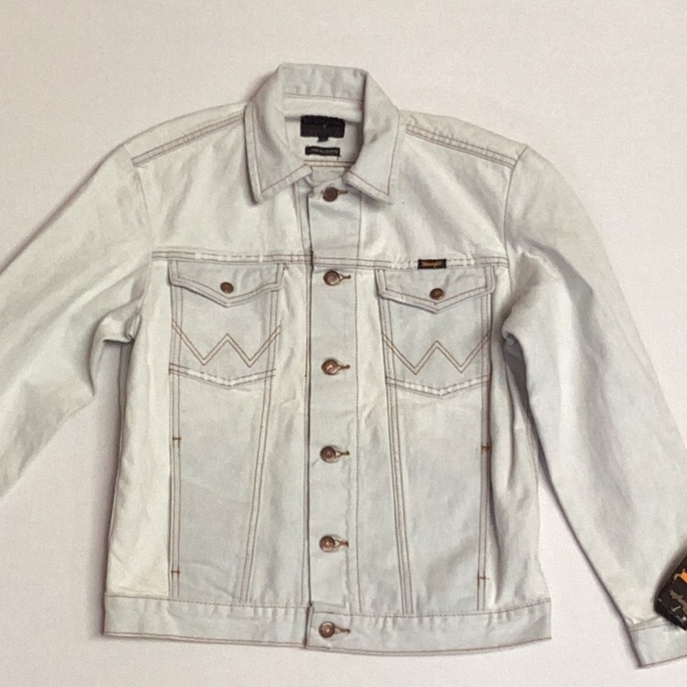 Wrangler Men's White Denim Jacket
